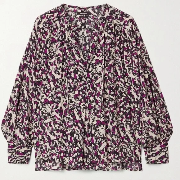 💜Silk Isabel Marant Cade blouse - Picture 2 of 6